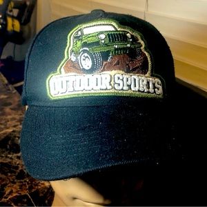 Joycap Outdoor Sports Men’s Black Ball Cap Black Hawk JoyCap Adjustable